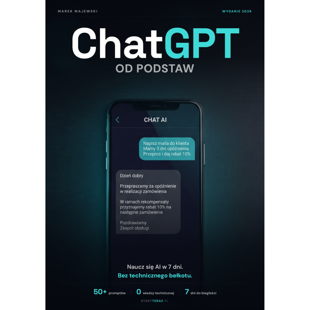 Ebook ChatGPT od podstaw - przewodnik dla początkujących